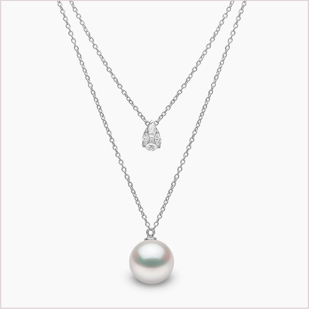 Yoko London Starlight South Sea Pearl and Diamond Necklace QYP2285-7W-