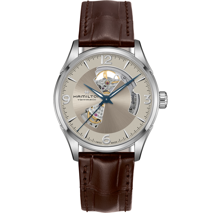 Hamilton jazzmaster hotsell open heart automatic