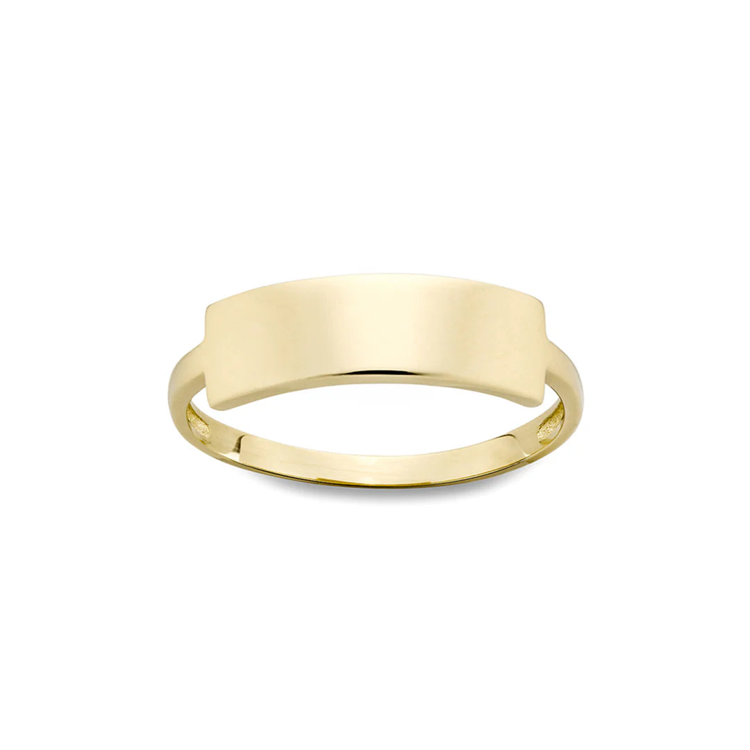 14K Name Plate Ring in Yellow 02-603720-02