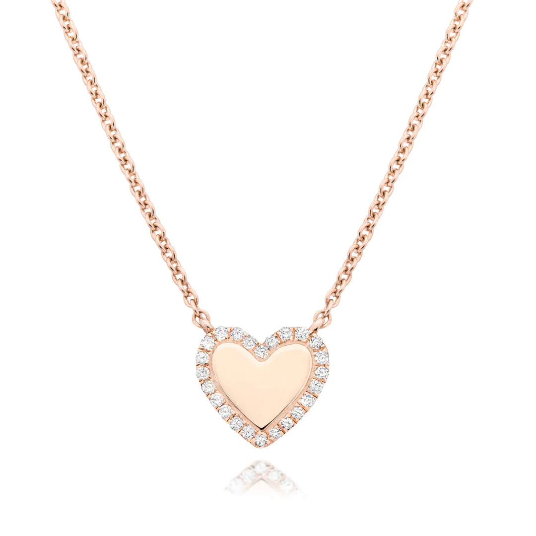 DIAMOND CONTOUR HEART NECKLACE 04-013373-03-00