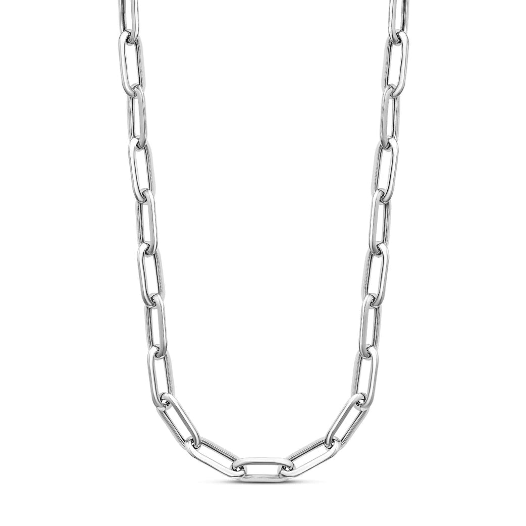 PAPER CLIP TUBE LINK NECKLACE 04-403616-01-00-L16