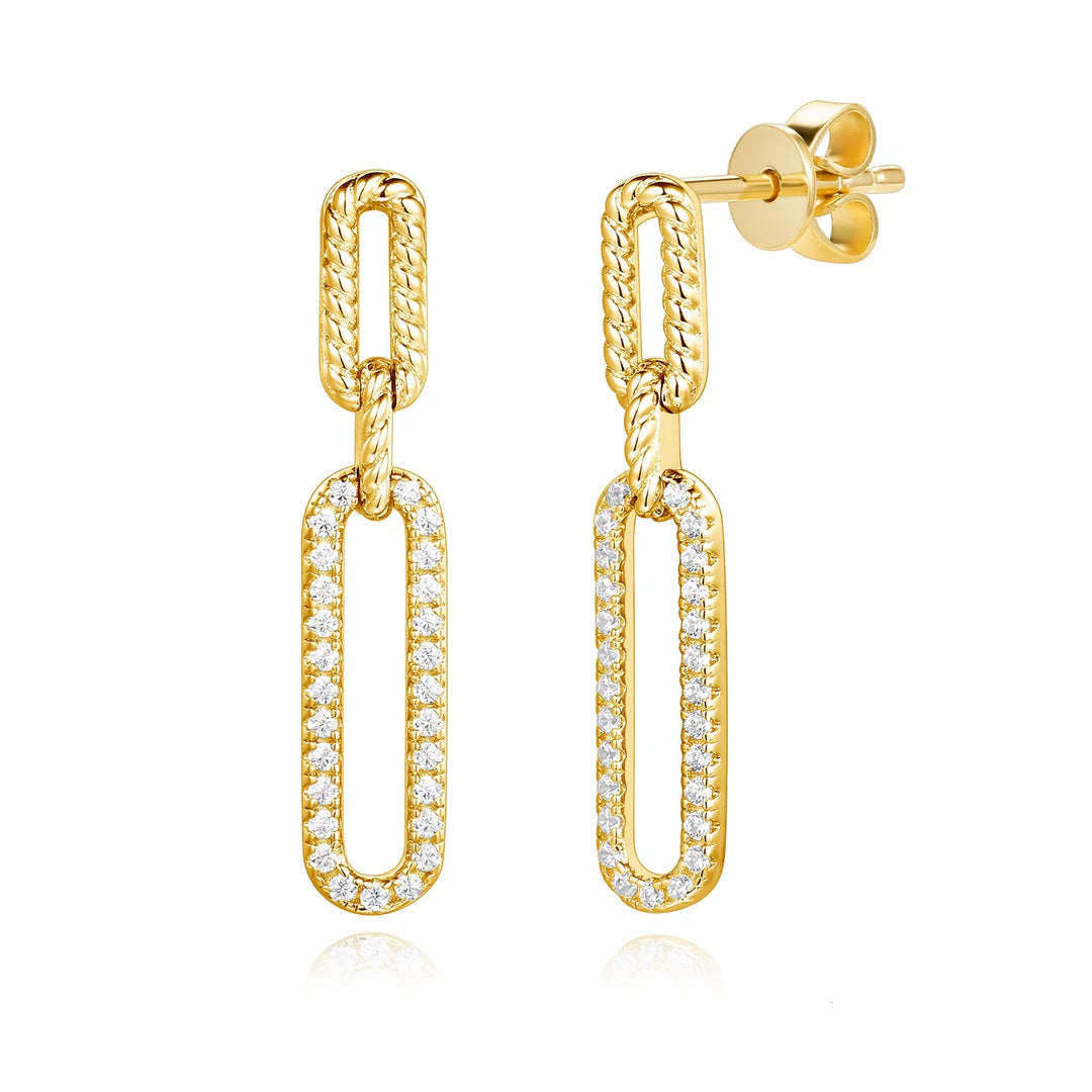 MISS MIMI ROPE CHAIN LINK EARRINGS 13-026220-02