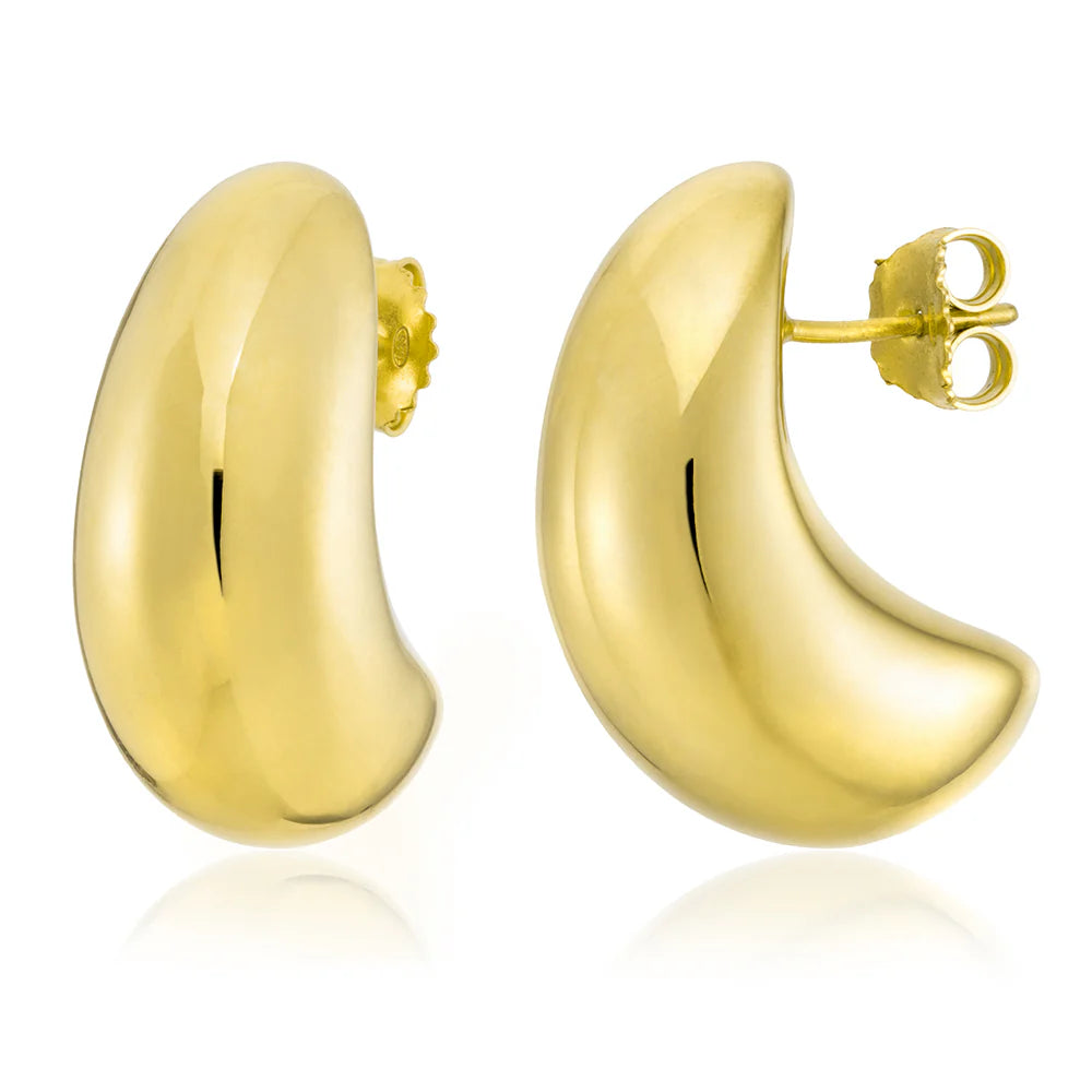 MOON STUD EARRINGS IN YELLOW 13-156576-02