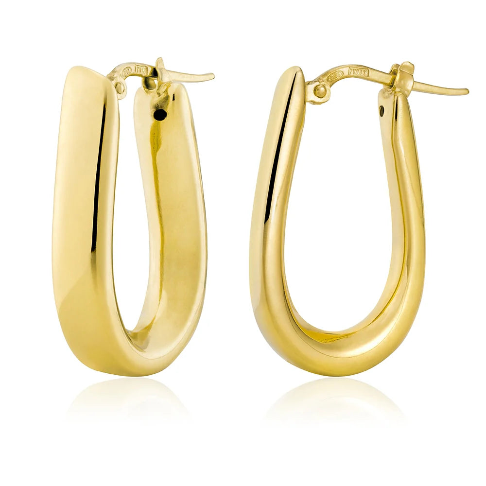 EQUESTRIAN HOOP EARRINGS IN YELLOW 13-156781-02