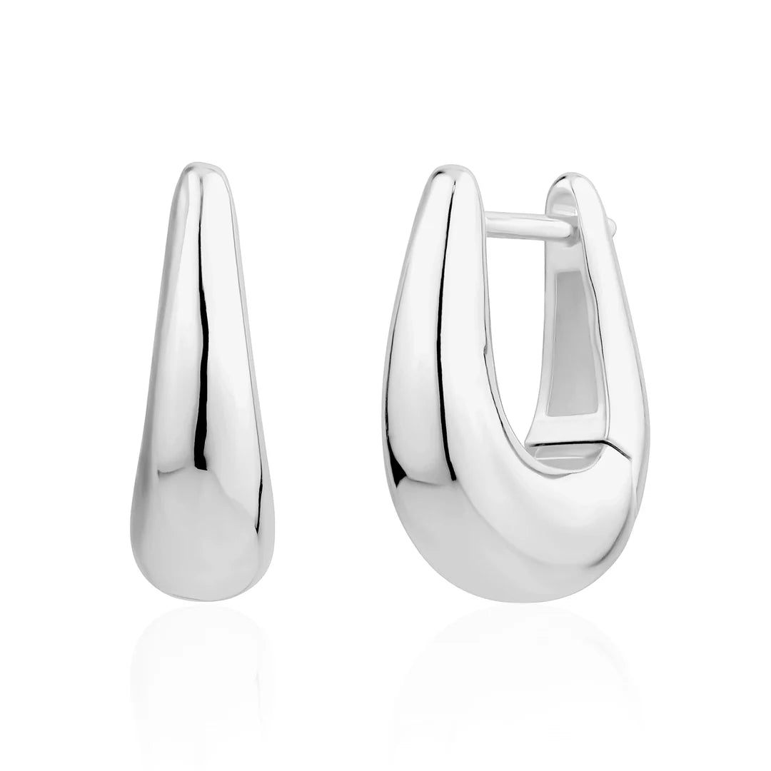 EQUESTRIAN HOOP EARRINGS IN WHITE 13-156781-01