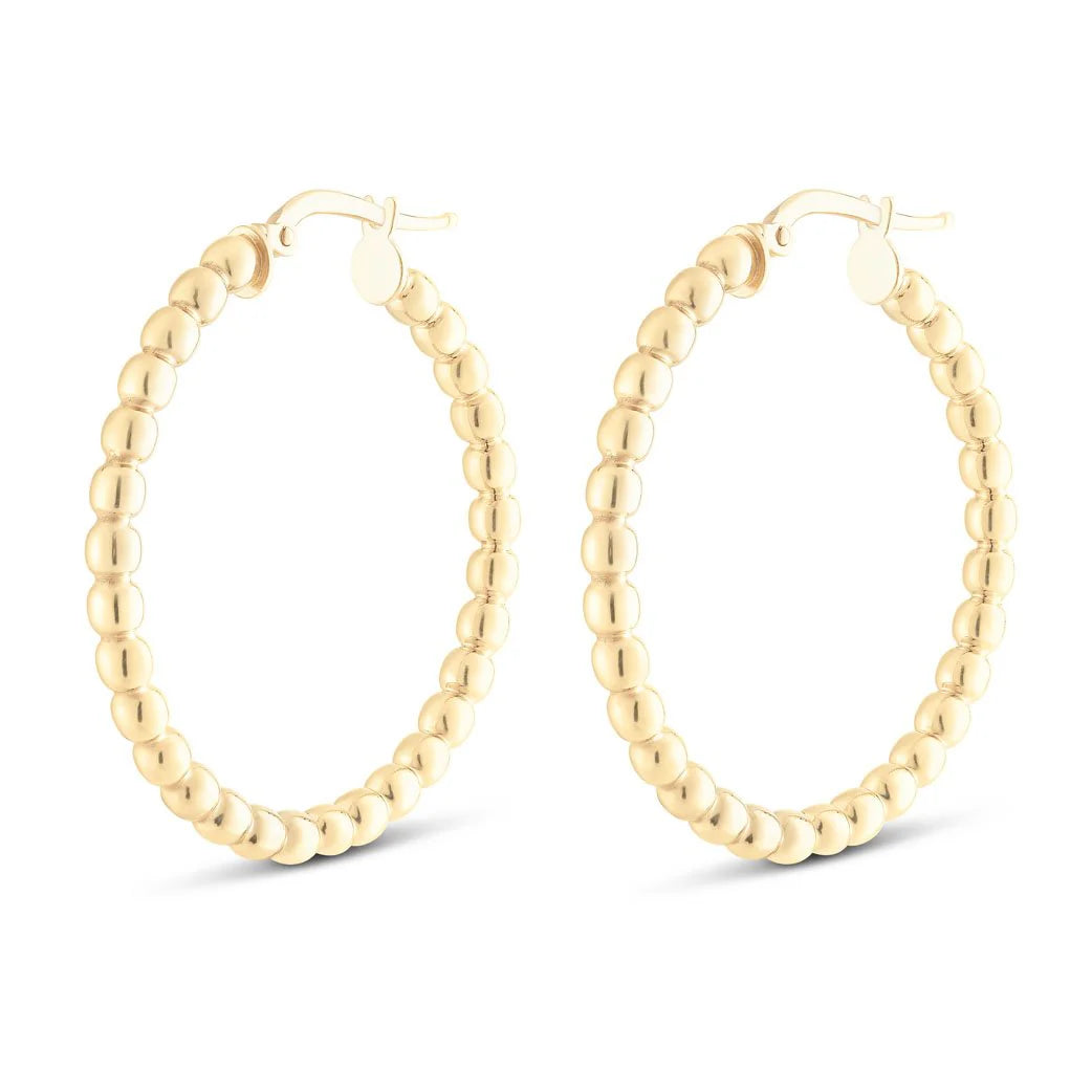 LARGE BEAD HOOPS IN YELLOW 13-403708-02