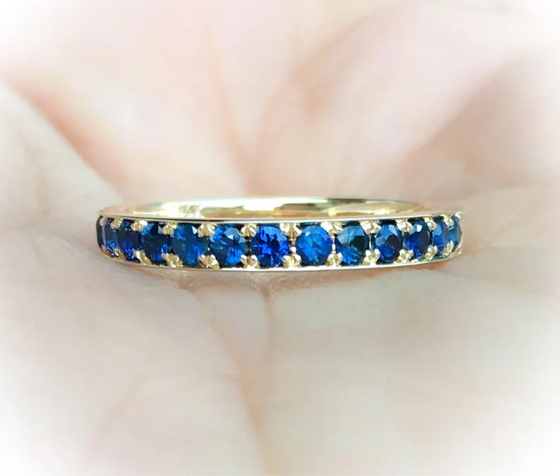 MISS MIMI 14K YELLOW GOLD WITH BLUE SAPPHIRE 3MM 1.35CT 02-016547BS