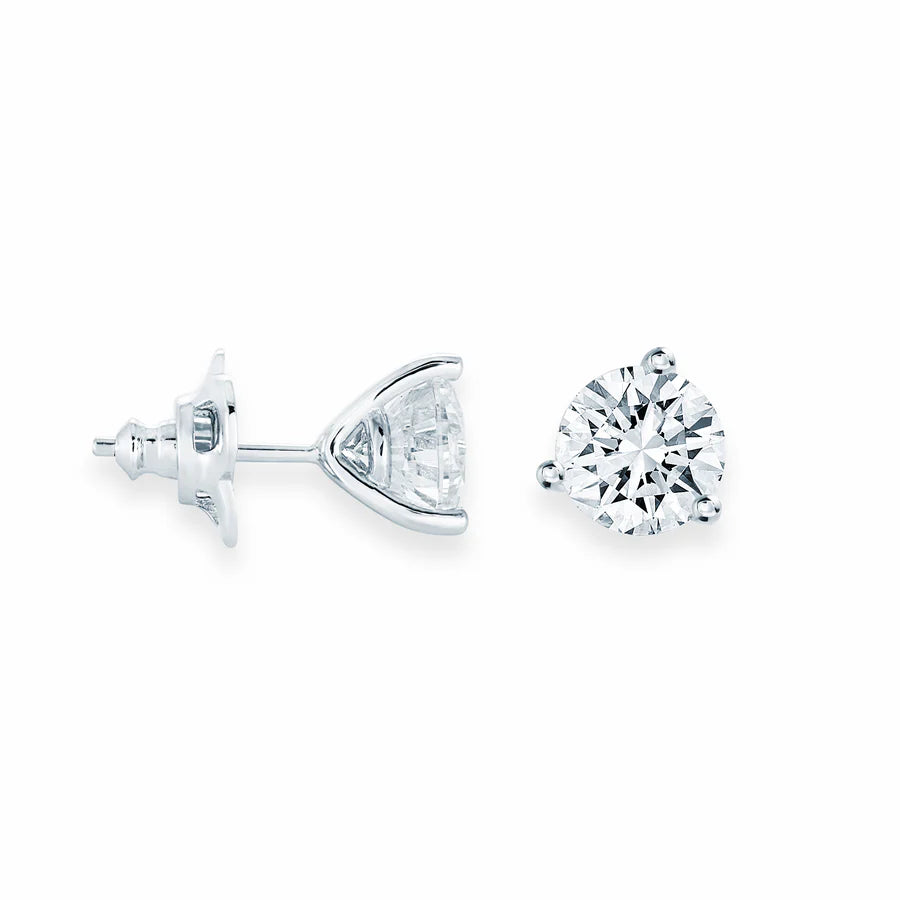 2CT MARTINI STUDS IN WHITE 13-142797-01WH