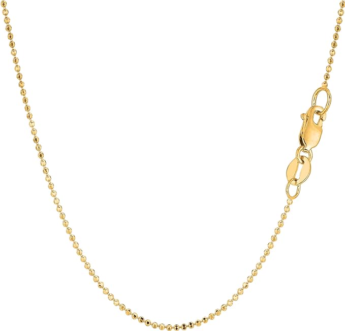 MISS MIMI 14K YELLOW GOLD DIAMOND CUT NECKLACE 04-453891