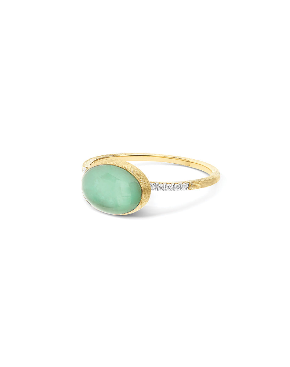 "Boules" Lattementa gold, diamonds, rock crystal, and jadeite ring (Small) AS4-609