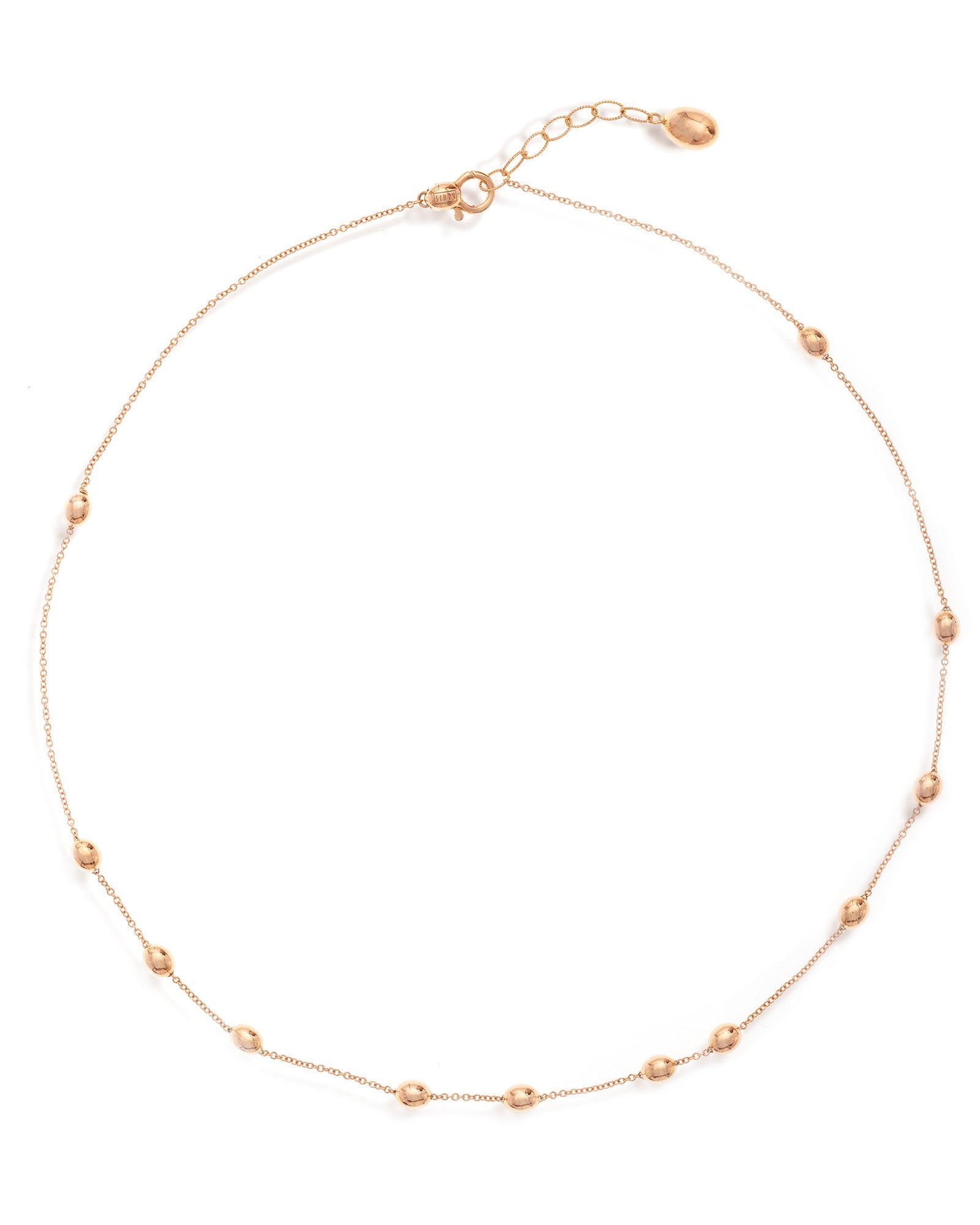 "soffio" rose gold boules collar necklace CN6-583R