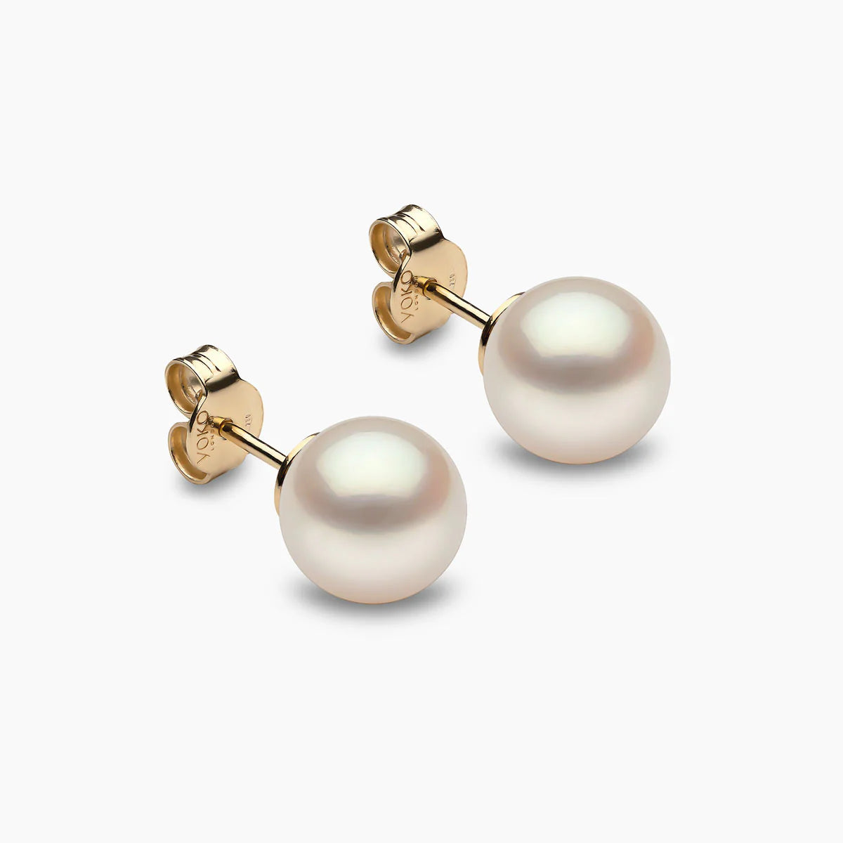 CLASSIC STUD EARRINGS FRESH WATER PEARL 18K YELLOW GOLD EYK111990-65  9-10MM