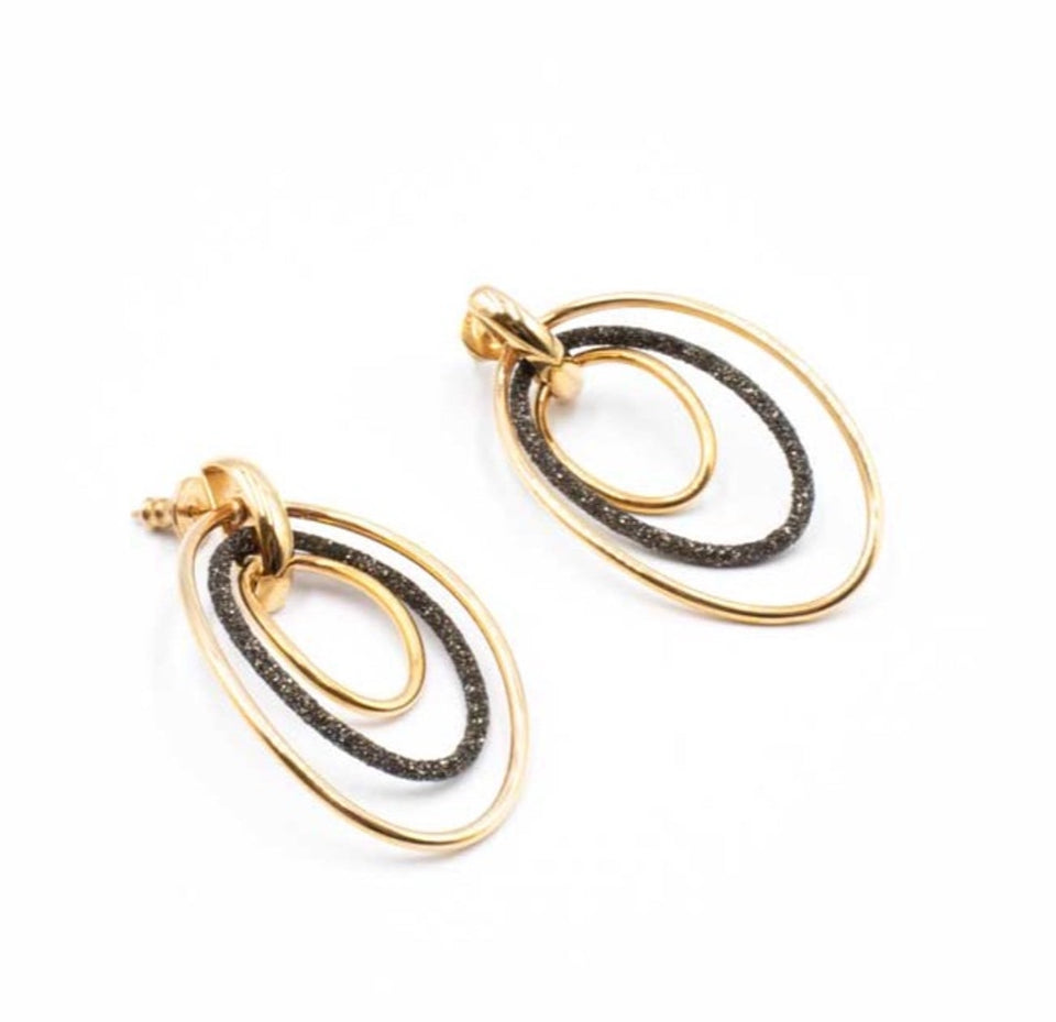 PESAVENTO POLVERE EARRINGS PINKSILVER/ BRONZE DUST WPLVO-560