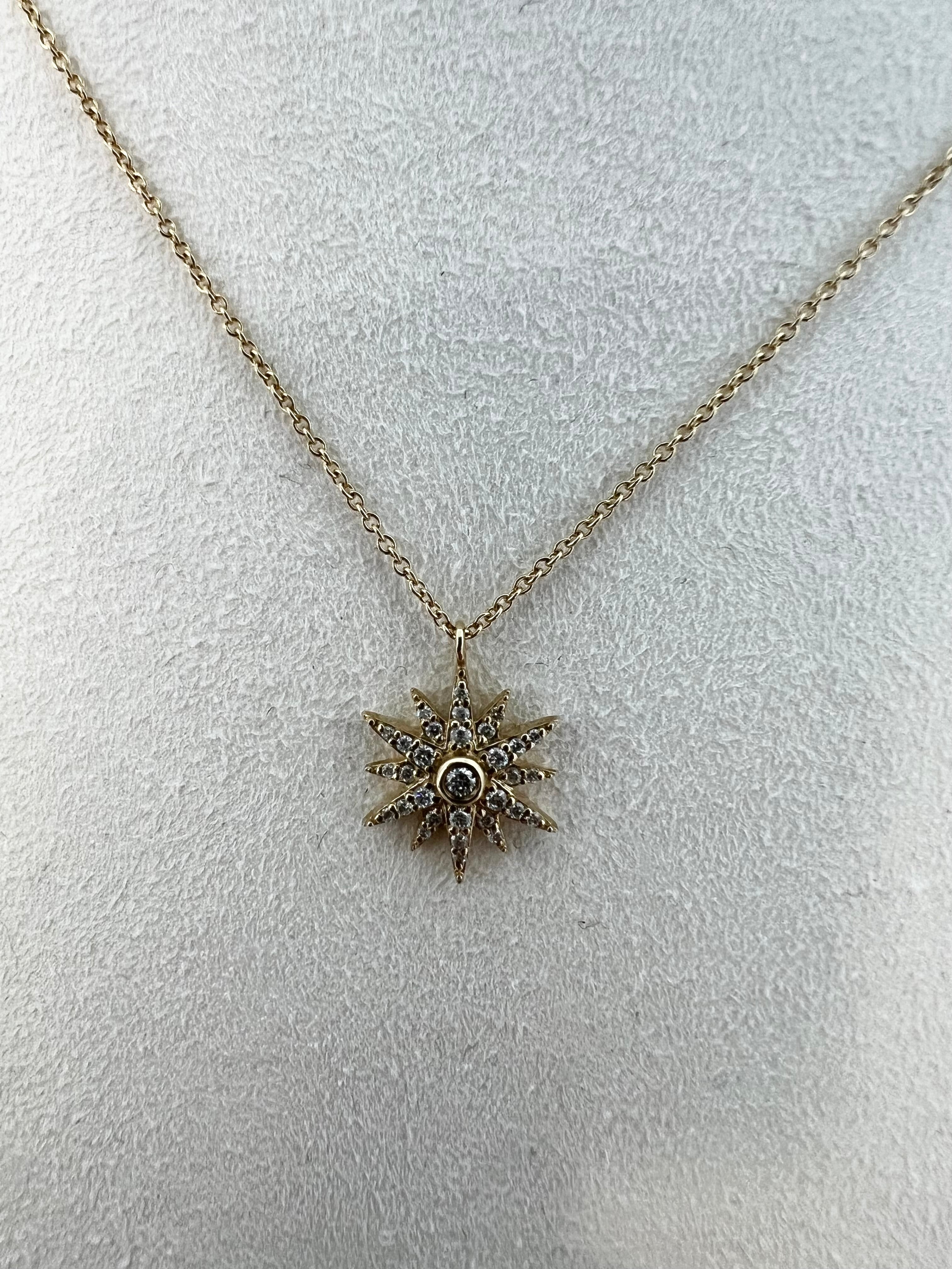 MISS MIMI 14K YELLOW GOLD SUNBURST WITH DIAMONDS 04-016418