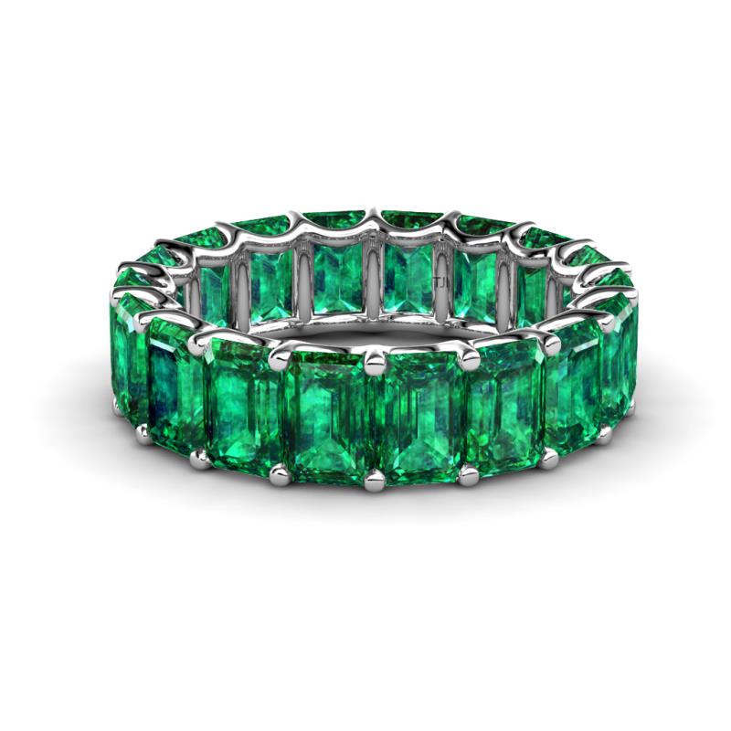 MISS MIMI STERLING SILVR GREEN EMERALD CUT 4MMX3MM 02-956318-GN