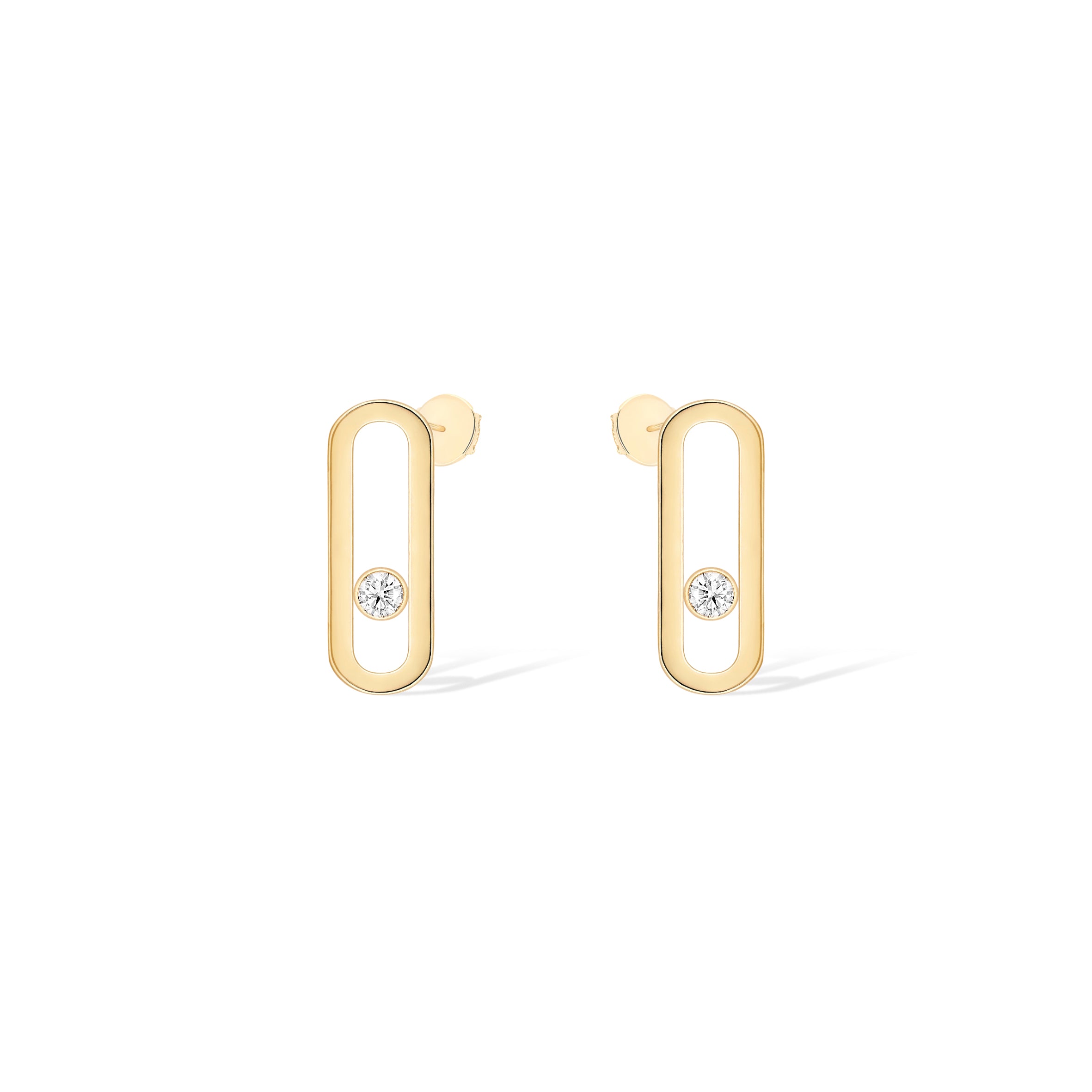 Messika YELLOW GOLD DIAMOND EARRINGS MOVE UNO 12182-YG