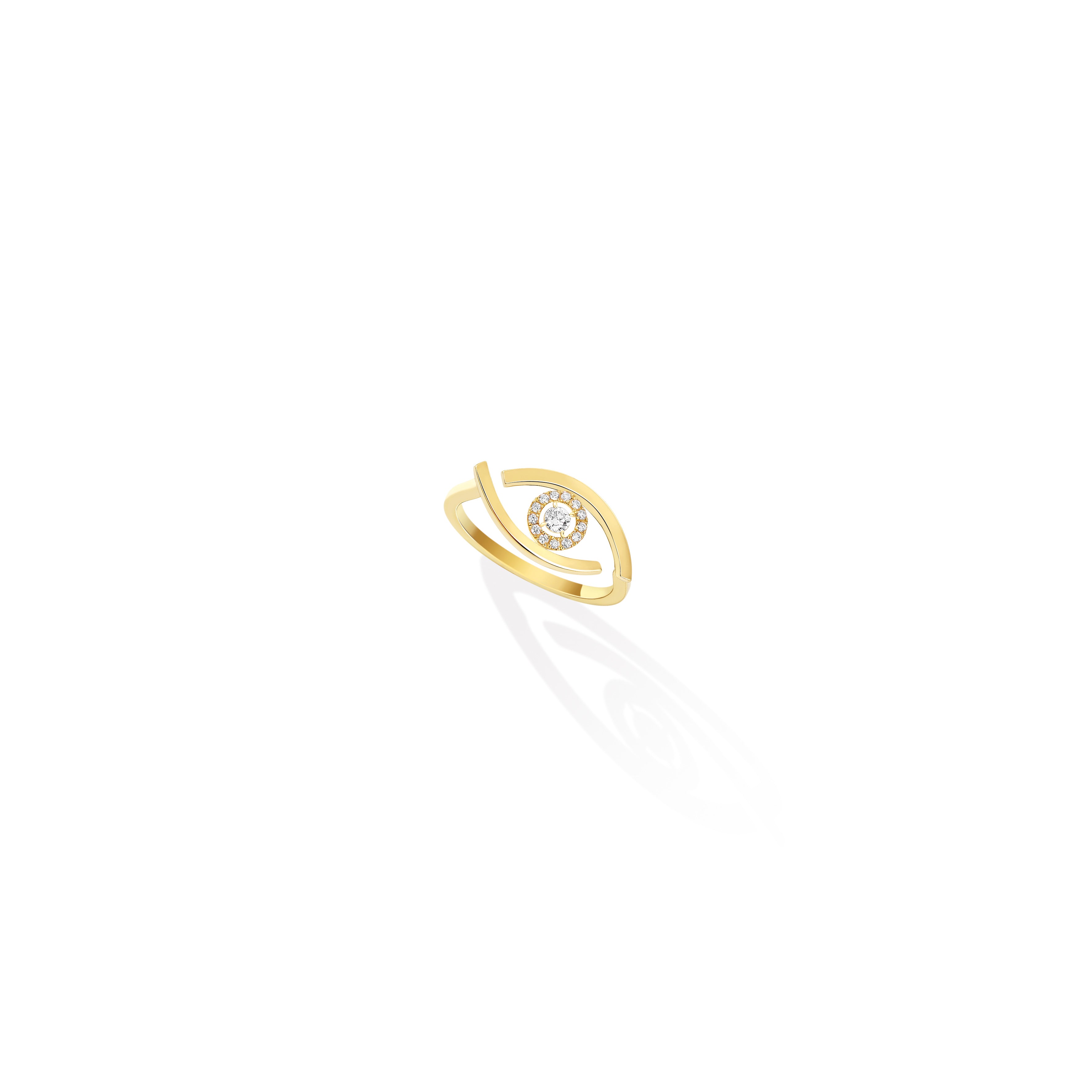 Messika YELLOW GOLD DIAMOND RING LUCKY EYE 10036-YG-53