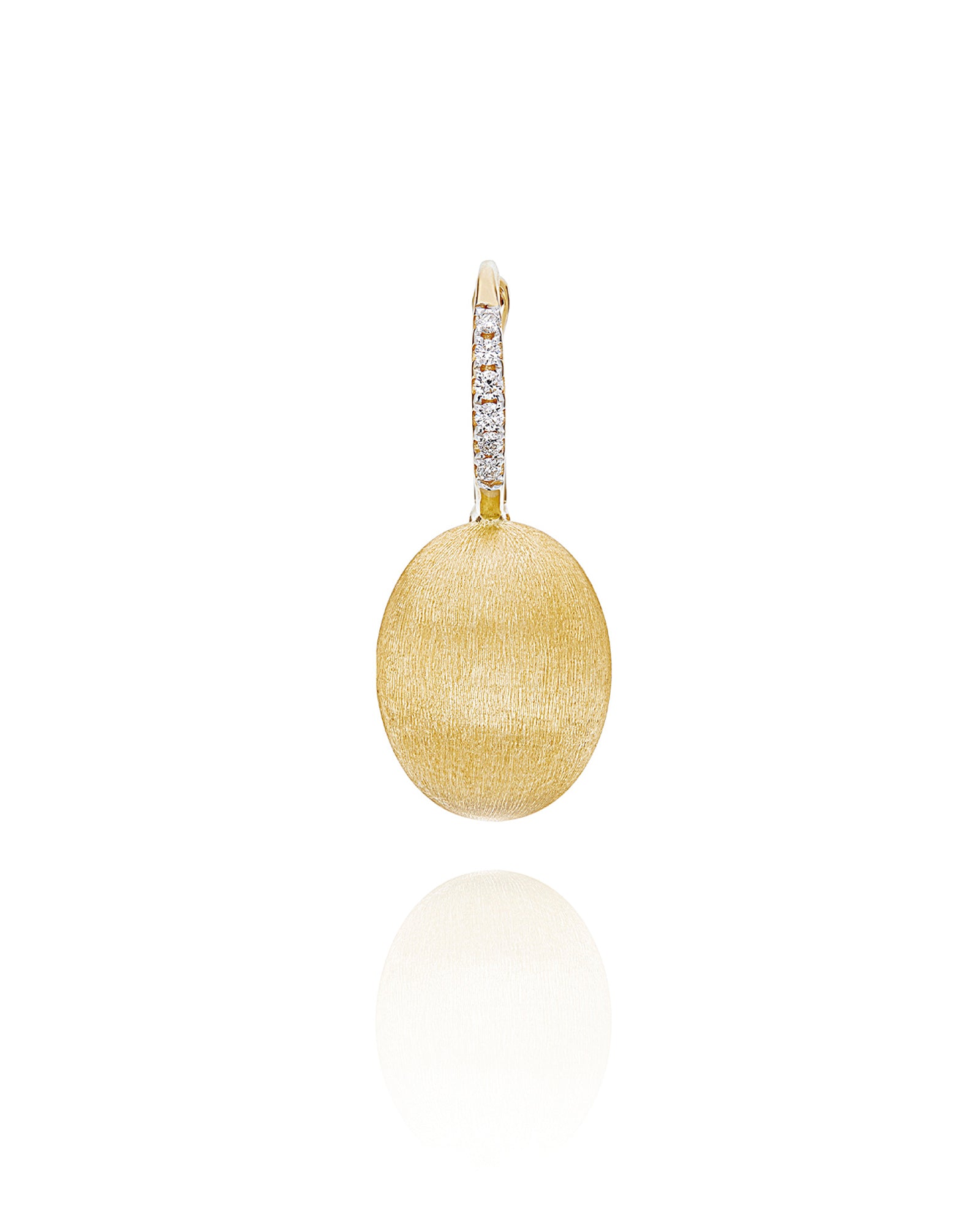 Nanis "CILIEGINE" GOLD BALL DROP EARRINGS WITH DIAMONDS DETAILS (MEDIUM) OS16-583