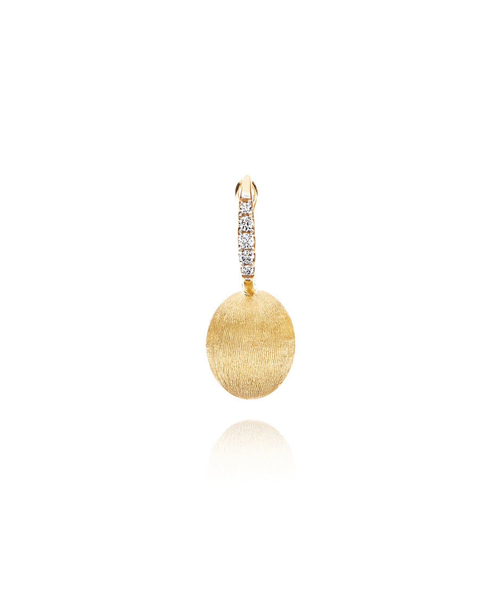 Nanis "CILIEGINE" GOLD BALL DROP EARRINGS WITH DIAMONDS DETAILS (SMALL) OS17-583Y