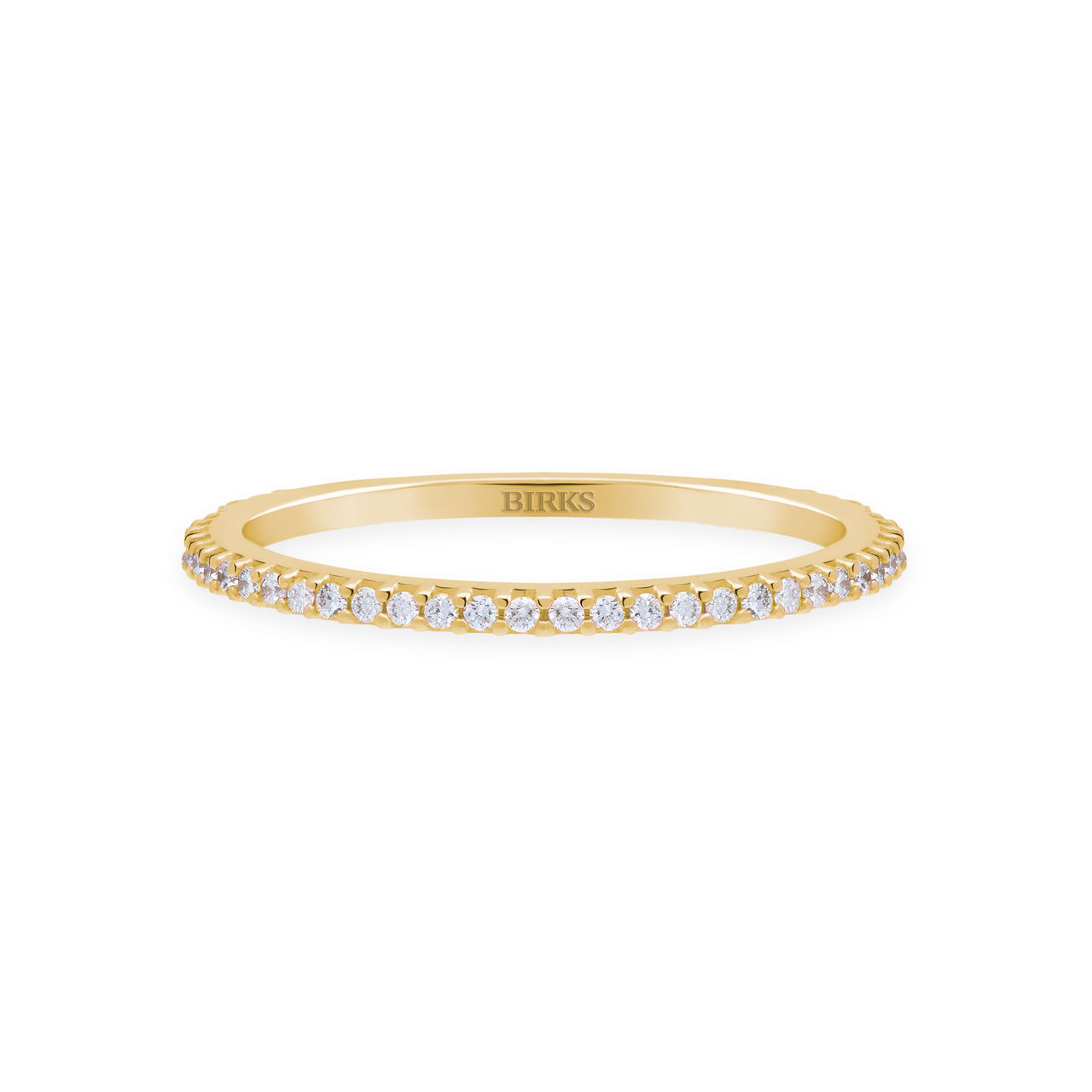 Birks Iconic  Stackable Diamond Rosée du Matin Ring, Yellow Gold 450011682274
