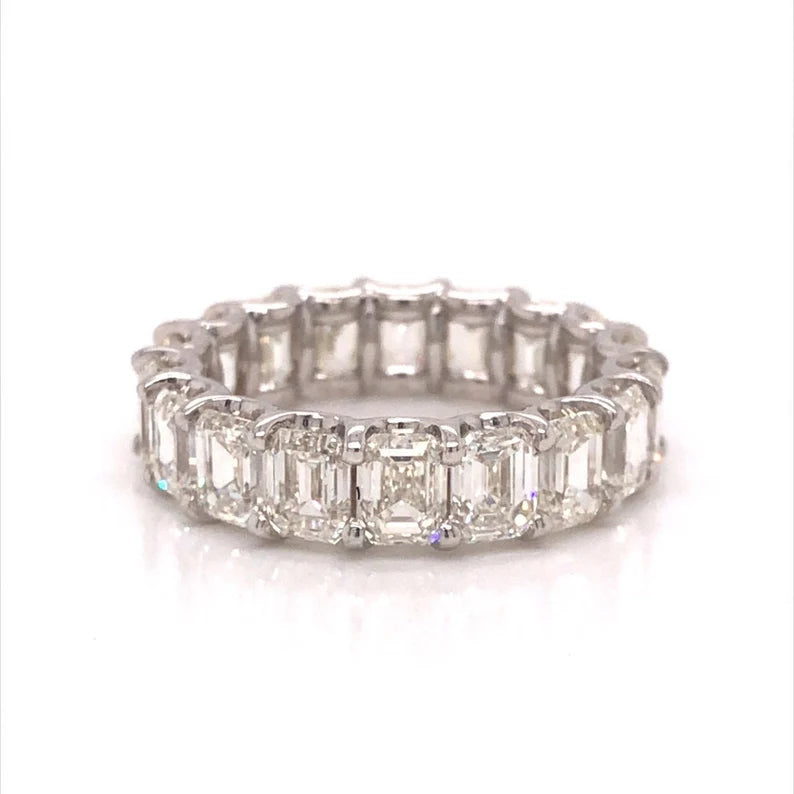 MISS MIMI STERLING SILVER ETERNITY RING 4MM X 3MM EMERALD CUT 02-956318-01