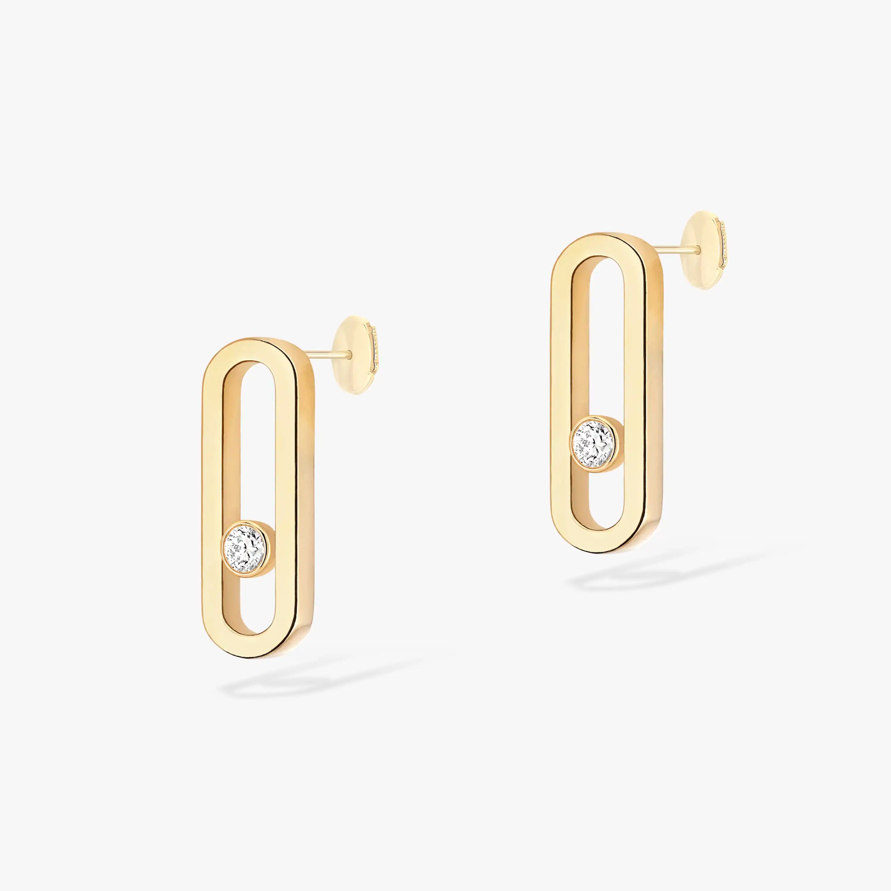 Messika YELLOW GOLD DIAMOND EARRINGS MOVE UNO 12182-YG