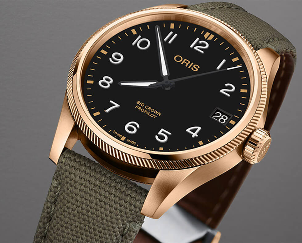 Oris BIG CROWN PROPILOT BIG DATE BRONZE 	01 751 7761 3164-07 3 2003BRLC