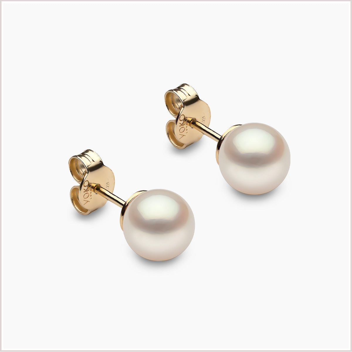 Yoko London Classic White Freshwater Pearl Stud Earrings EYK111960-75