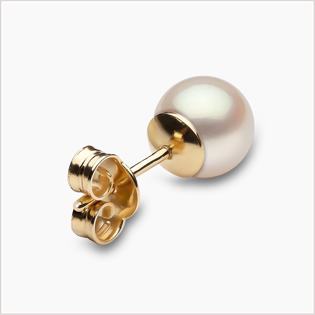 Yoko London Classic White Freshwater Pearl Stud Earrings EYK111970-65