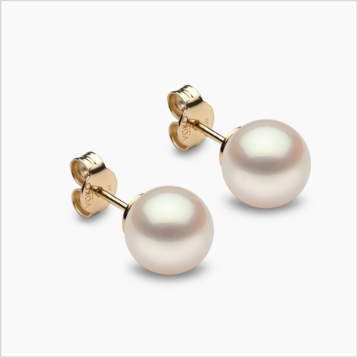 Yoko London Classic White Freshwater Pearl Stud Earrings EYK111980-65