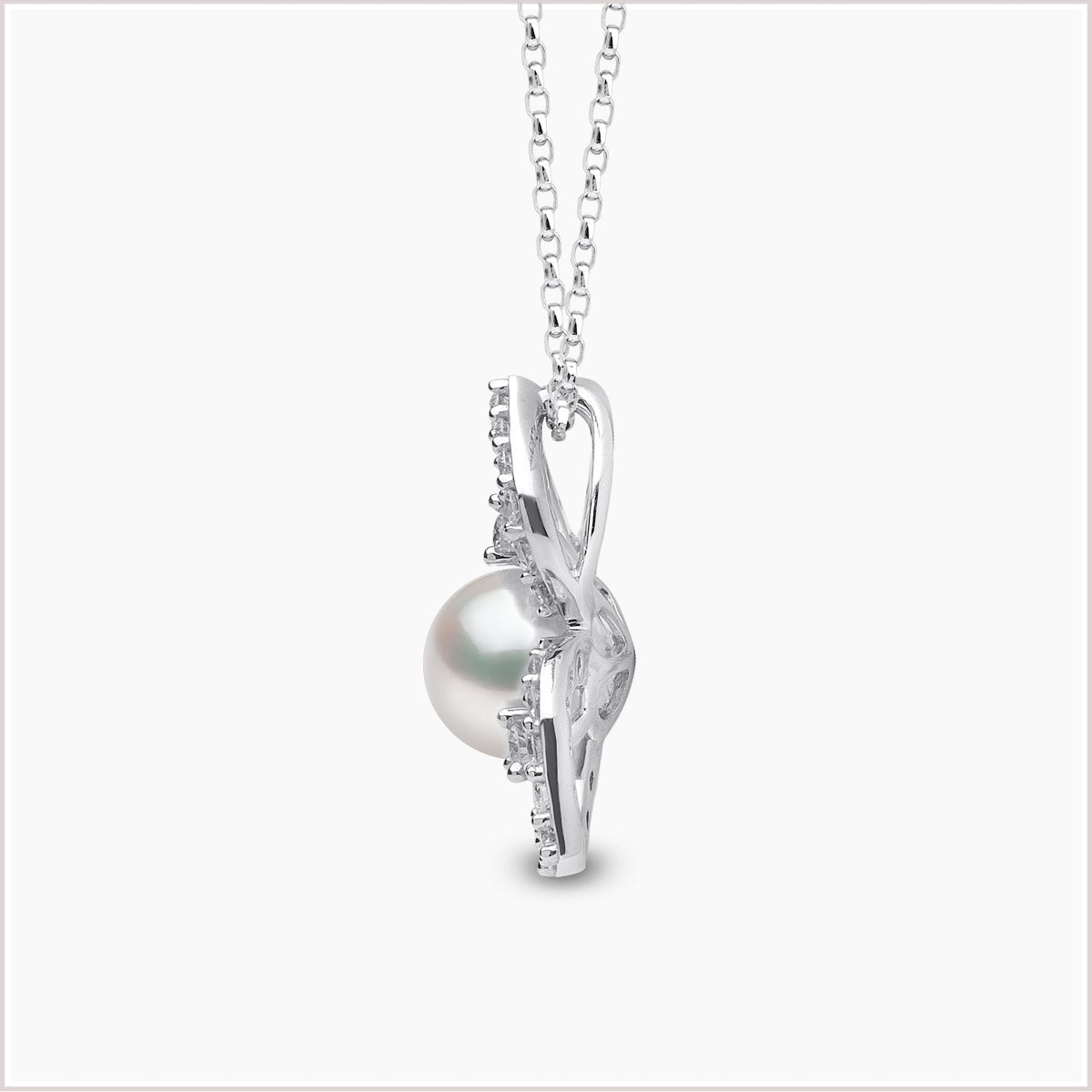 Petal Akoya Pearl Diamond Pendant QYP2307-7X-DLY