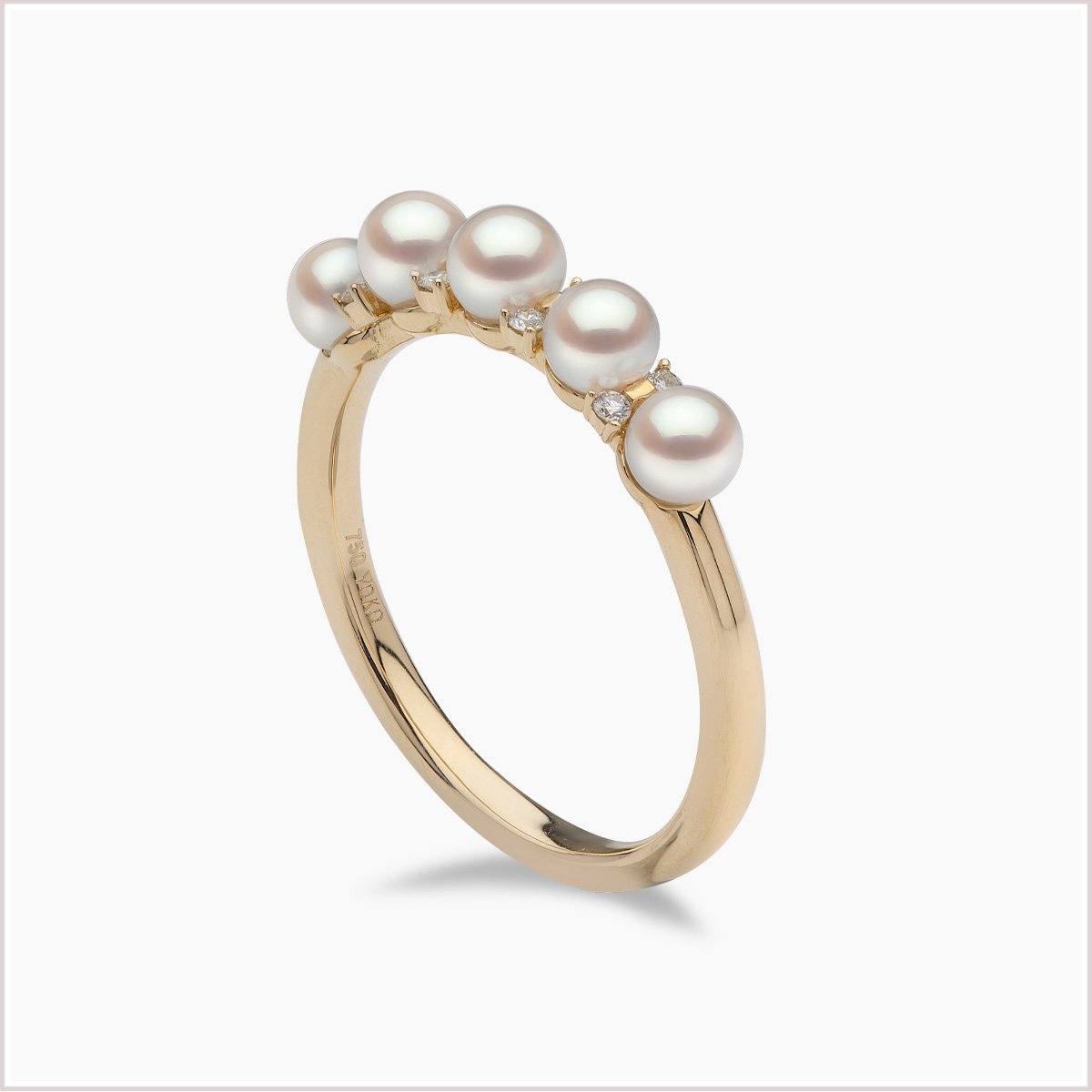 Yoko London Eclipse Akoya Pearl and Diamond Ring QYR2262-6X-KHX