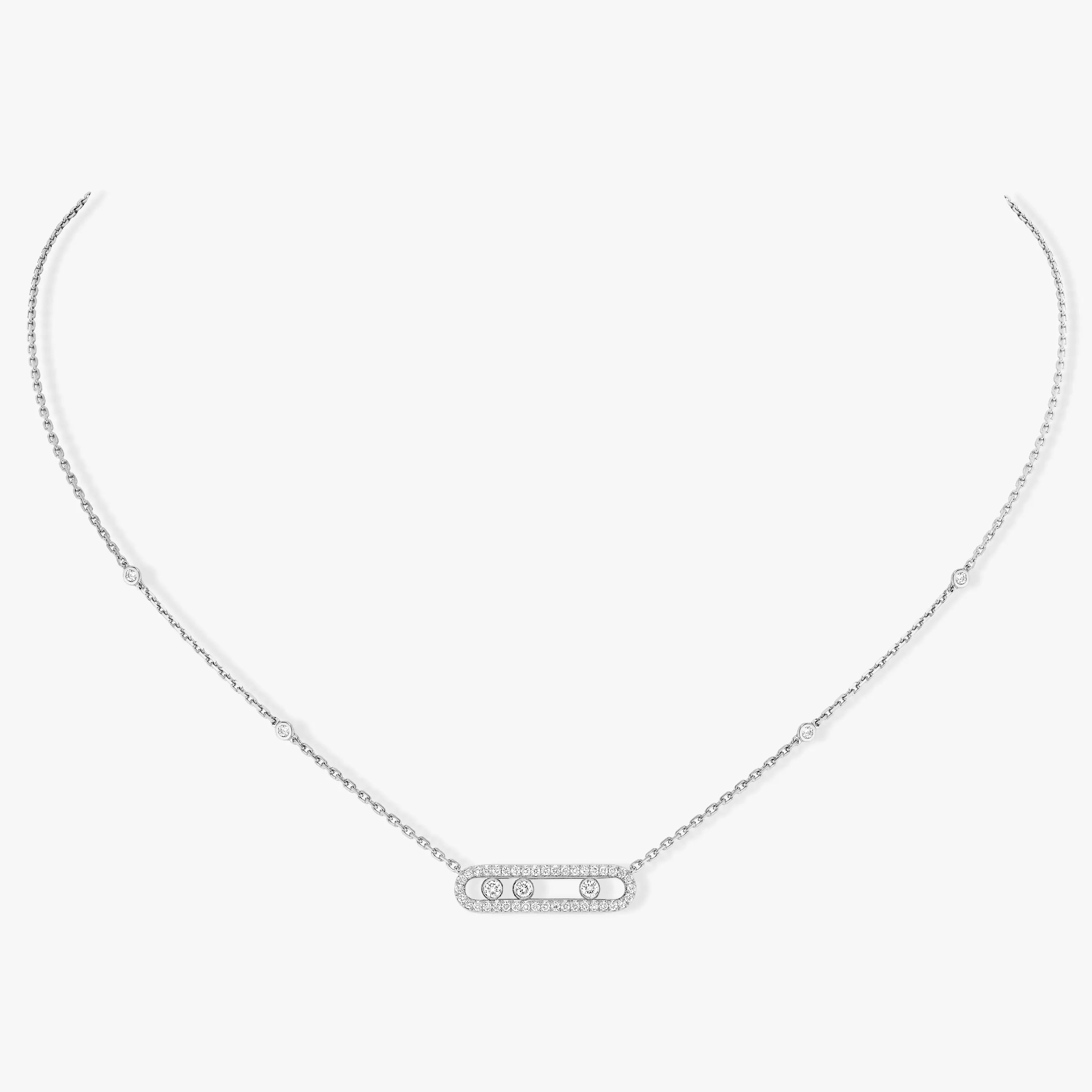 Messika WHITE GOLD DIAMOND NECKLACE BABY MOVE PAVE04322-WG