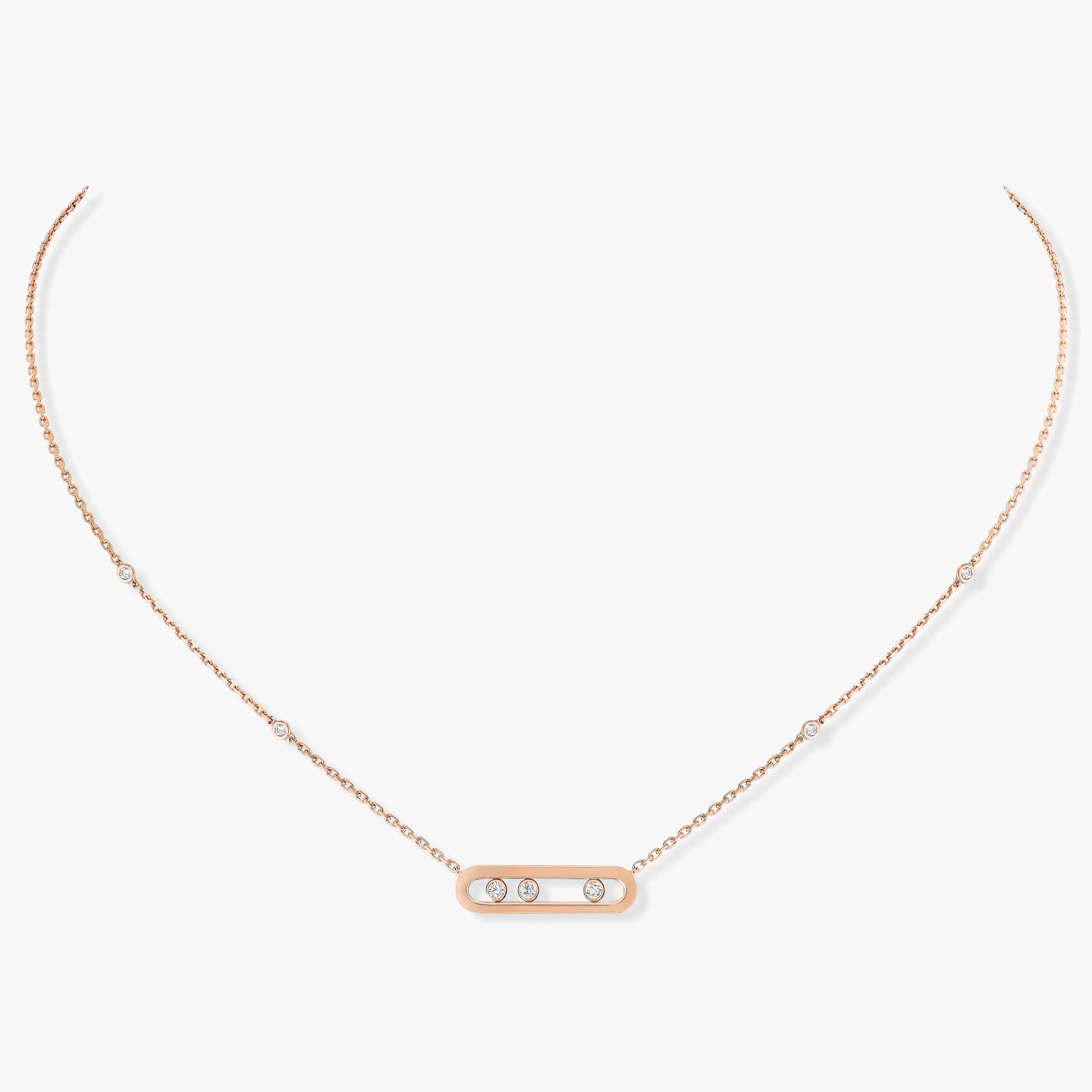 Messika PINK GOLD DIAMOND NECKLACE BABY MOVE 04323-PG